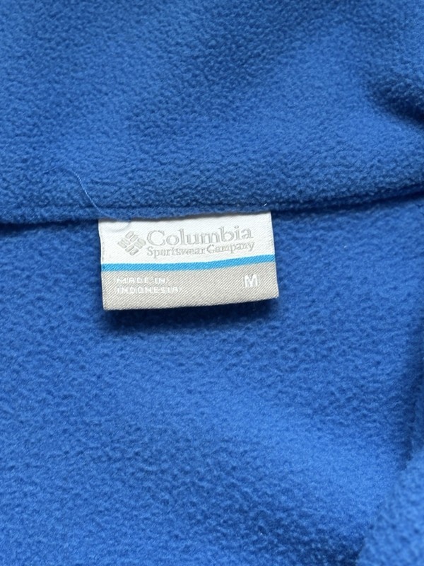 Columbia Women’s Medium Blue Fleece Jacket Full Zip Lightweight Outdoor Hiking gallery