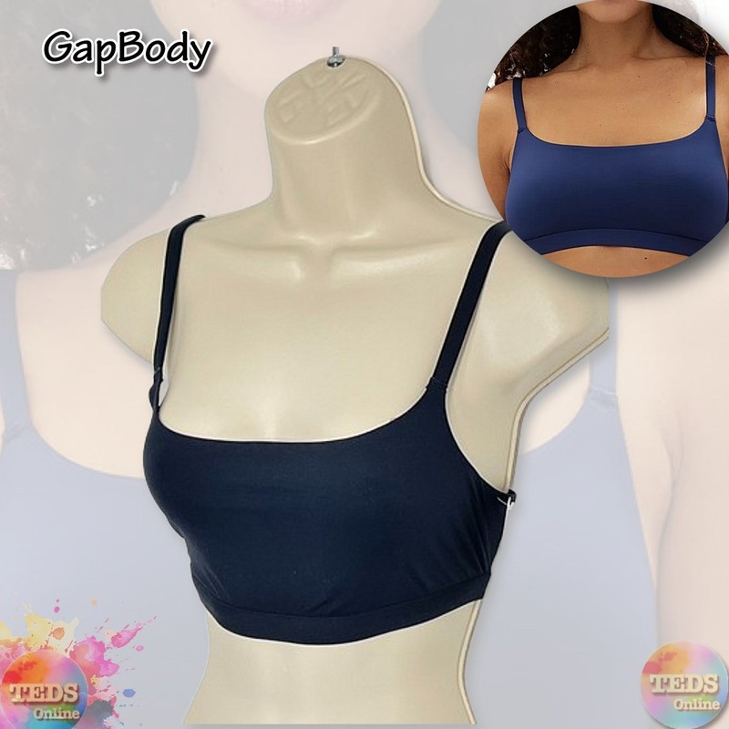 NWT GAP GapBody Women’s L Super Stretch Scoop Bralette GPW01352 True Black
