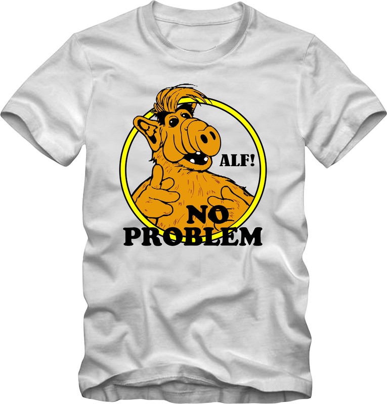 ALF - NO PROBLEM T-Shirt funny 80s TV show - many color options ALIEN LIFE FORM gallery