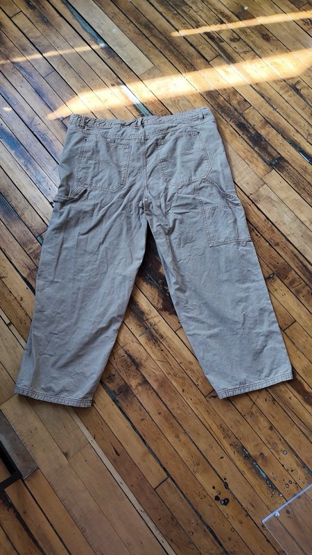 Wild Fable Low Rise Carpenter Pants Size 18 Tan Khaki Utility Skater Y2K Womens gallery