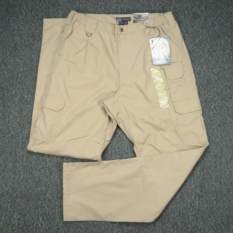 5 11 Tactical Pants Mens 38×36 Khaki Tan TacLite Pro Pant Cargo Pockets Straight