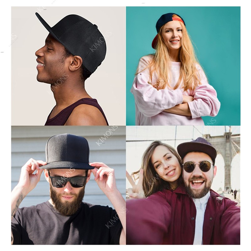 Snapback Hat Flat Baseball Cap Trucker Solid Plain Blank Men Hip Hop Army CS gallery
