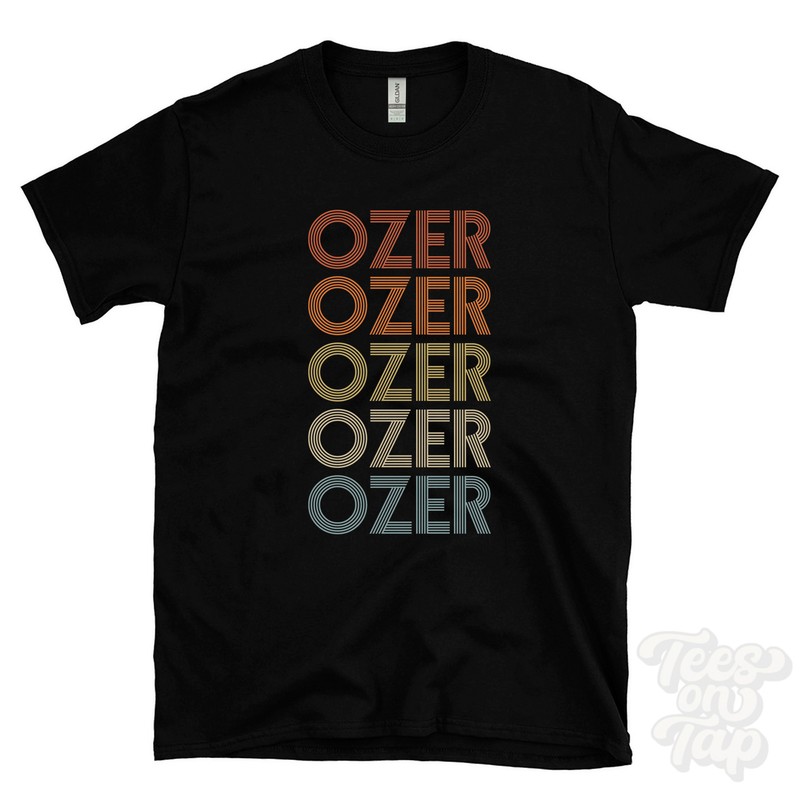 OZER REPEATED RETRO STYLE T-SHIRT mens & womens novelty cool name gift