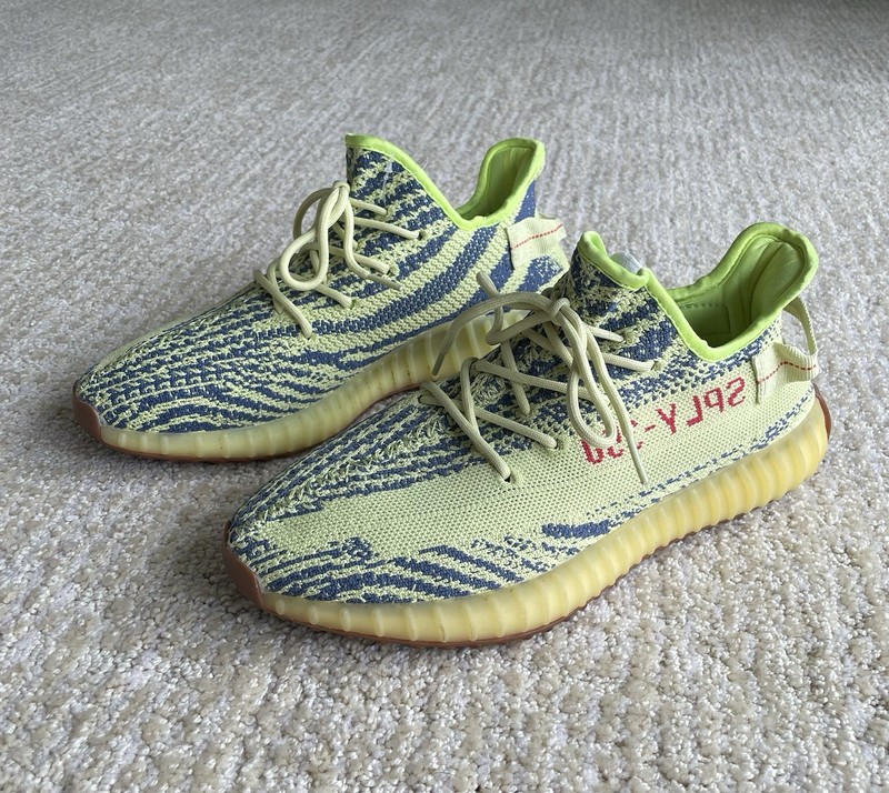 Adidas Yeezy Boost 350 V2 Semi Frozen Yellow B37572 Mens Size 10 Kanye 2017