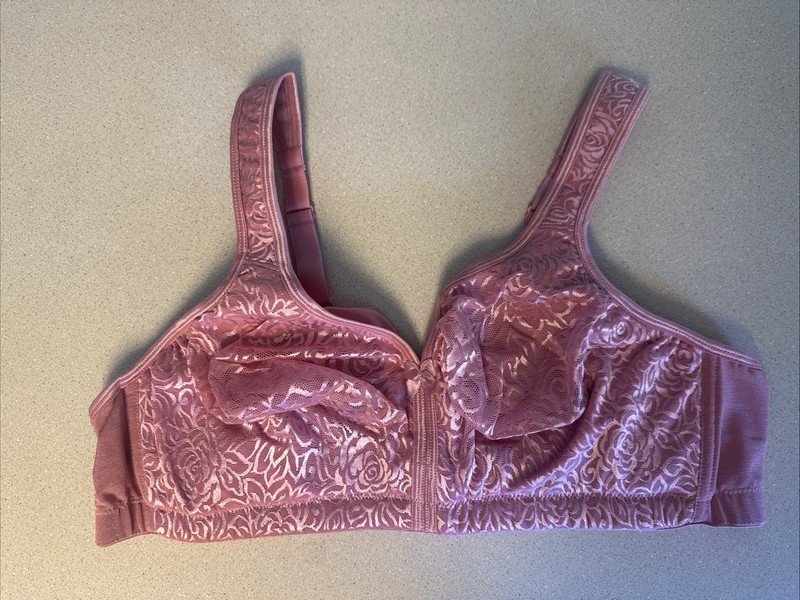 Breezies Wild Rose Seamless Wirefree Support Bra-Foxglove-44B-NEW-A260367