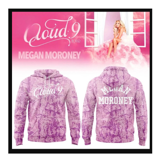 Megan Moroney Cloud 9 Tour Pink Hoodie New Edition