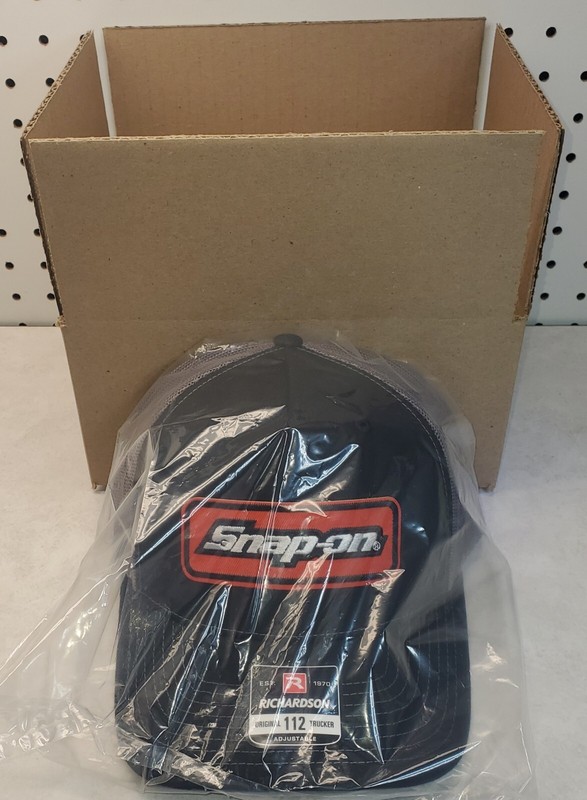 Snap-on Patch on Richardson 112 Trucker Hat Snapback Black/Charcoal gallery