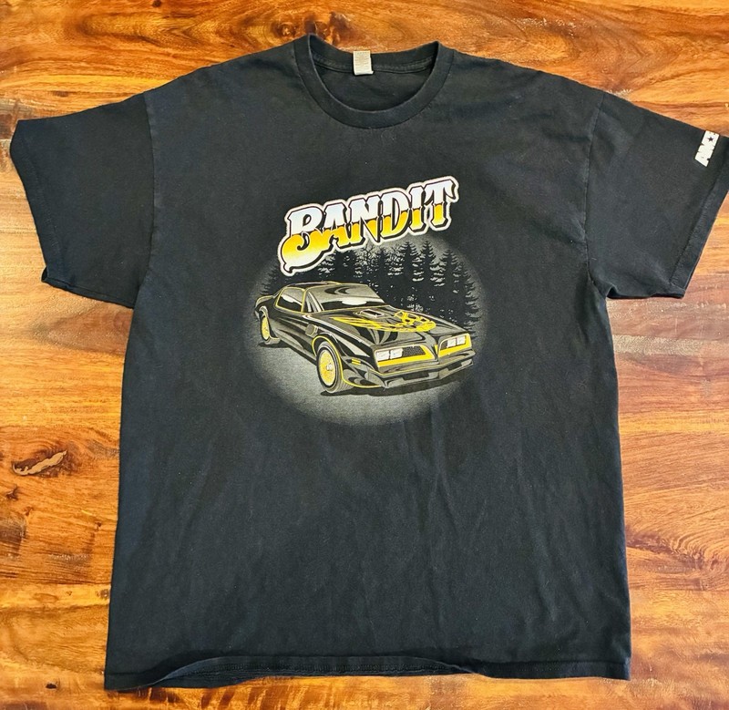 Bandit Snowman Trucker T Shirt Mens XL Black Big Rig Tees Smokey Style