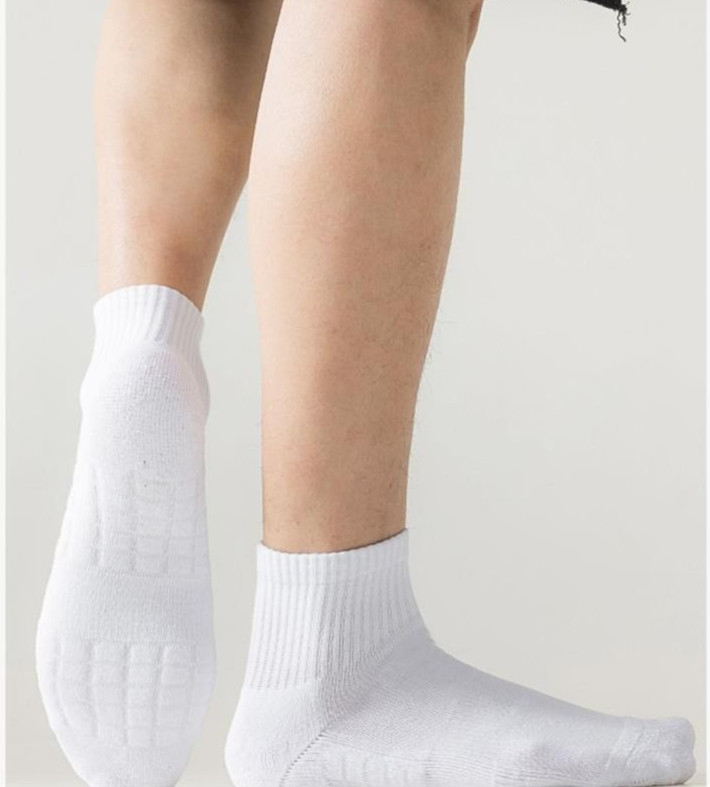 6 Pairs Set Men's Black Ankle Socks Sports Crew Solid Socks Cotton Socks gallery