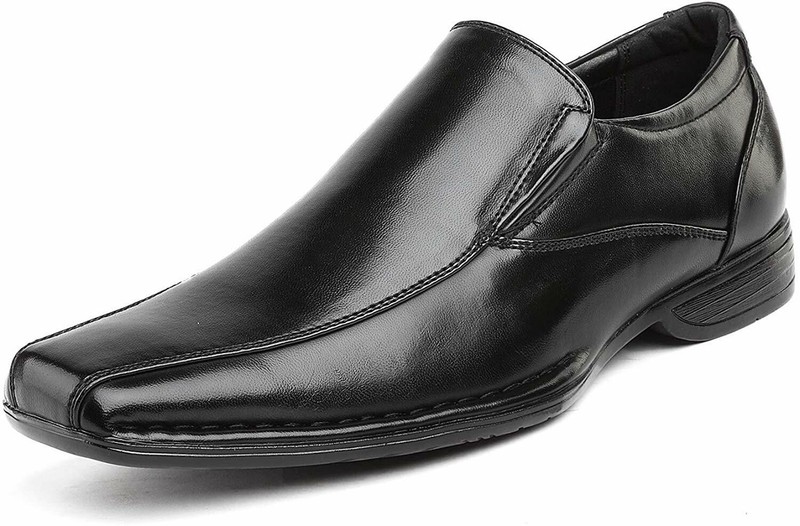 Men’s Oxford Shoes Square Toe Loafers Formal Slip On Dress Shoes