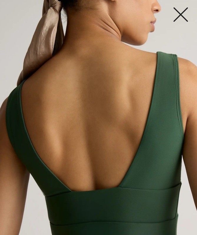 NWT Quince Italian Plunge One-Piece Swimsuit You Pick Size Color NWT and Liner gallery