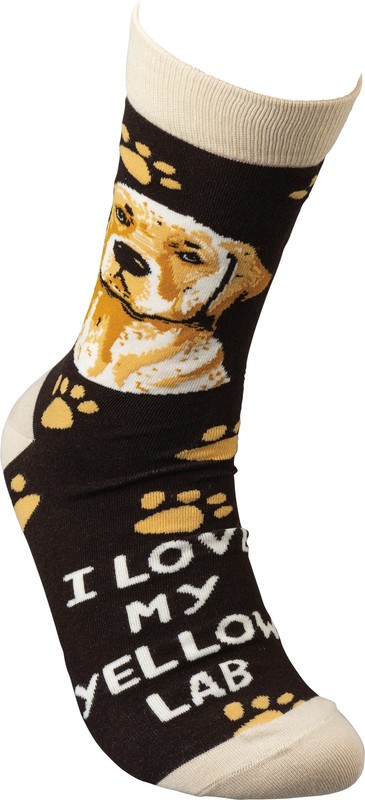 Primitives By Kathy Socks - I Love My Yellow Lab gallery