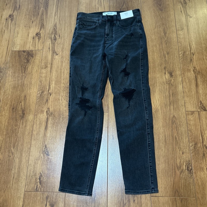 NWT Hollister Athletic Skinny Jeans Mens 28x30 Black Advanced Stretch Jeans gallery