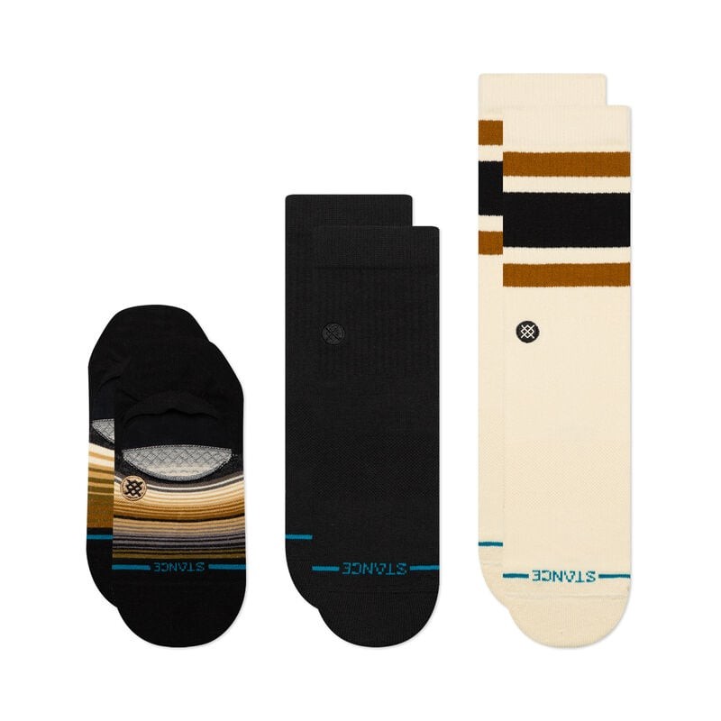 Stance Men’s L 9-13 Icon Series Socks Casual 3 Pack 3 Pr Qrt Crew No Show NWT