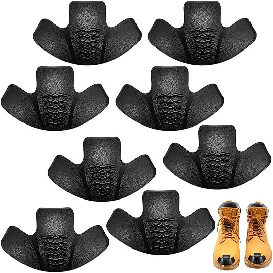8 Pieces Toe Guards for Boots Toe Protectors Work Toe Guards Rubber Toe Covers
