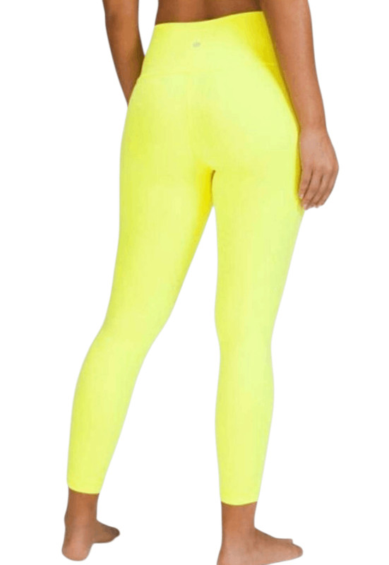 LULULEMON ATHLETICA Wunder Under Hi-Rise Tight 25' In Highlight Yellow Size 2 gallery
