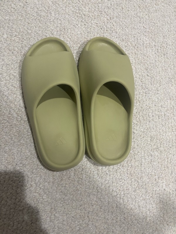 Green Solid Slide Sandal Open Toe Slip-On Unisex Adults Casual Footwear