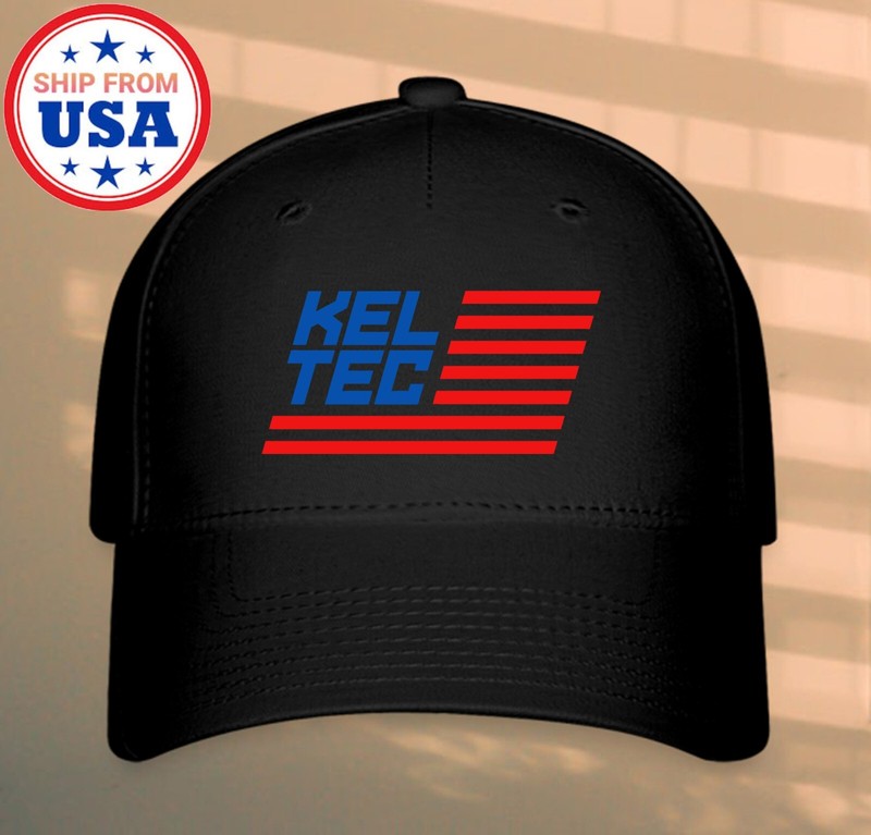 KelTec Firearm Black Hat Baseball Cap Size S/M & L/XL