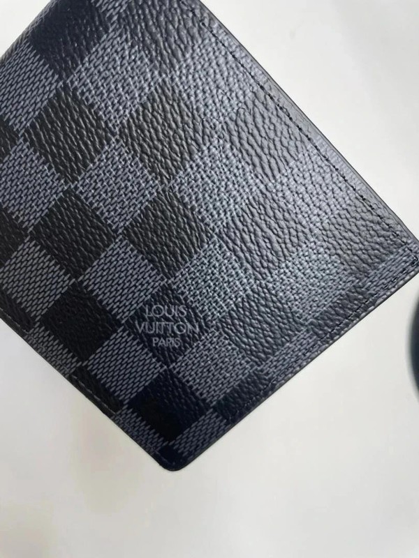 Authentic Louis Vuitton Multiple Bifold Wallet Damier Graphite Canvas us gallery