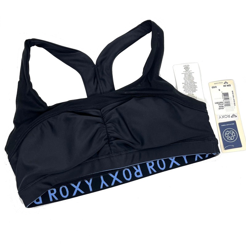 New Roxy Black Spirit Sports Bra – Size S