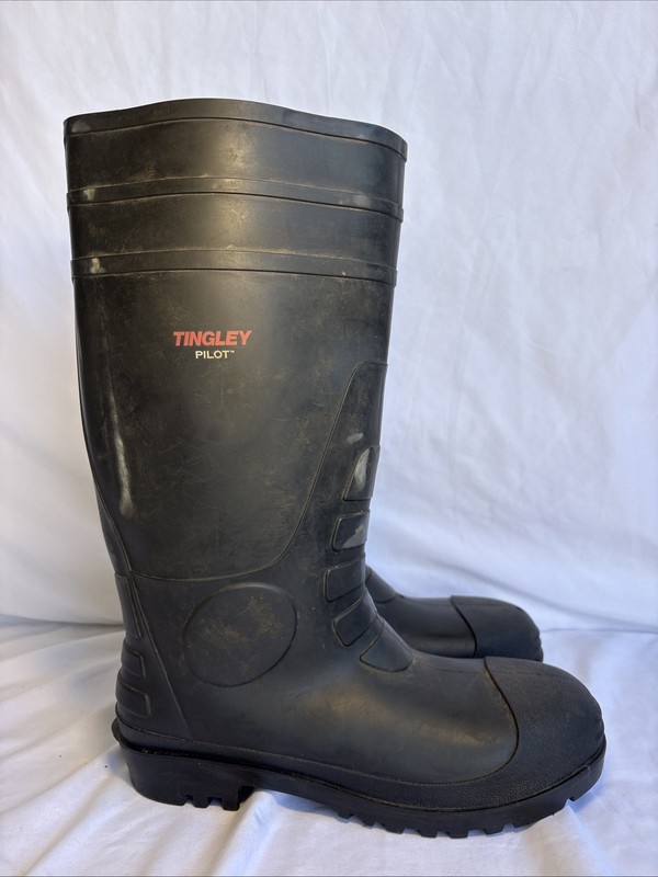 Tingley Pilot Comp Toe – Mens Rubber Boots – Black Size 12