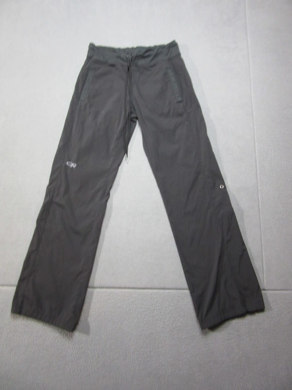 Outdoor Research Pants Womens 26 Black Zendo Ripstop Roll Up Hiking Straight Leg
