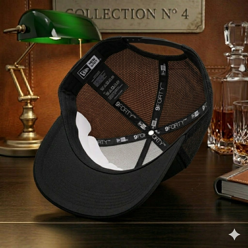 American Airlines Embroidered Logo Black Trucker Hat Mesh Back Adjustable Cap gallery