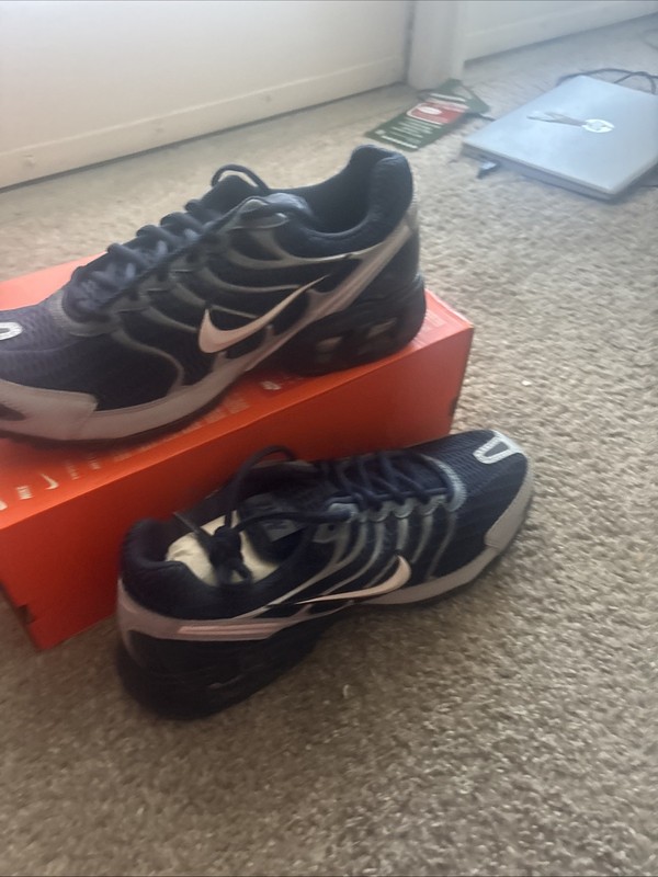 Nike Air Max Torch 4 Obsidian Navy Grey Sneakers Retro 343846-411 Mens Size 10