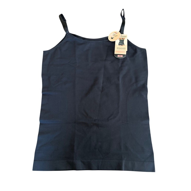 Shapermint Essentials 62001 All Day Every Day Scoop Neck Cami Black 3XL NWT