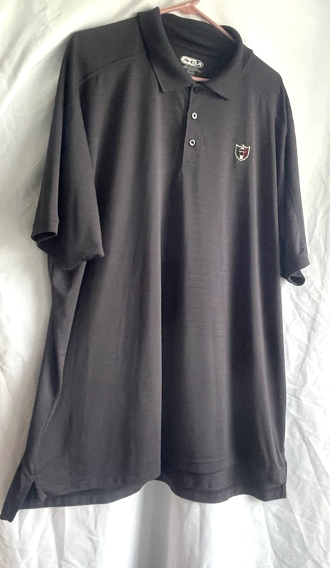 Ahead Men’s XXL Black Golf Polo Shirt CoolMax FX Performance Short Sleeve Athlet gallery
