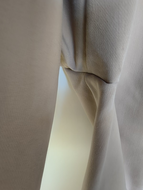 Zara Women’s Large Beige Solid Flat Front Dress Pants Zip Hook & Eye L gallery