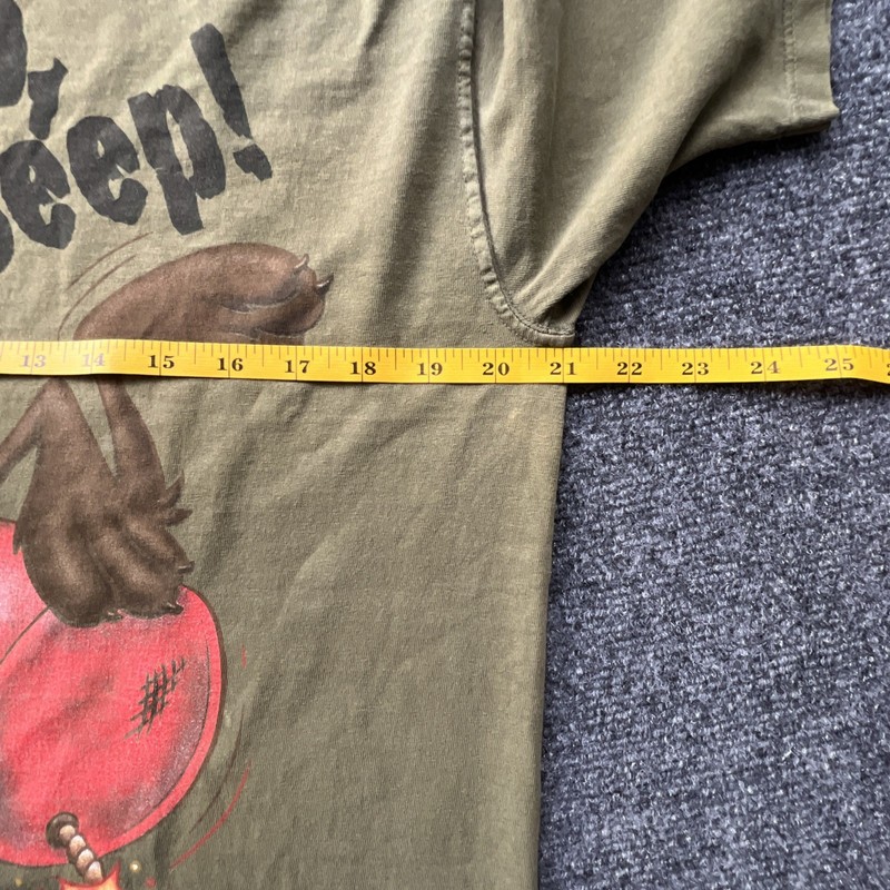 Vintage 1997 Looney Tunes Road Runner Wile E Coyote Double Sided USA Tee M gallery