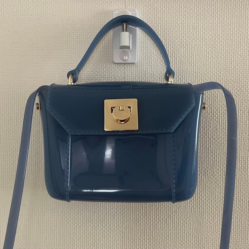 FURLA Candy Bag Mini 2Way Jelly PVC Crossbody Handbag Authentic item from Japan gallery