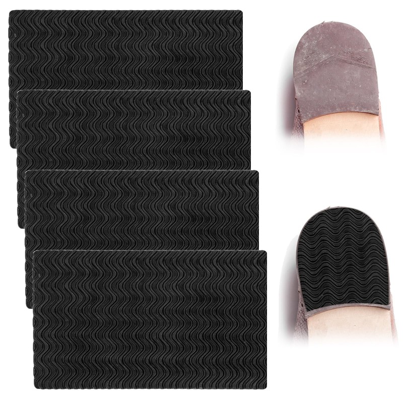 4 Pcs Shoe Heel Repair Kit Shoe Repair Rubber Heel Pads Sole Protectors Adhes…