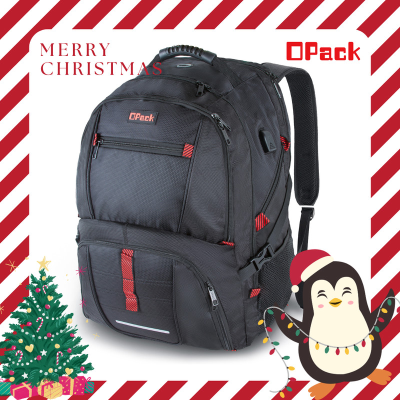 TOP PICK Large TSA Friendly Durable Travel Backpack Anti-Theft 17″ Laptop Bag