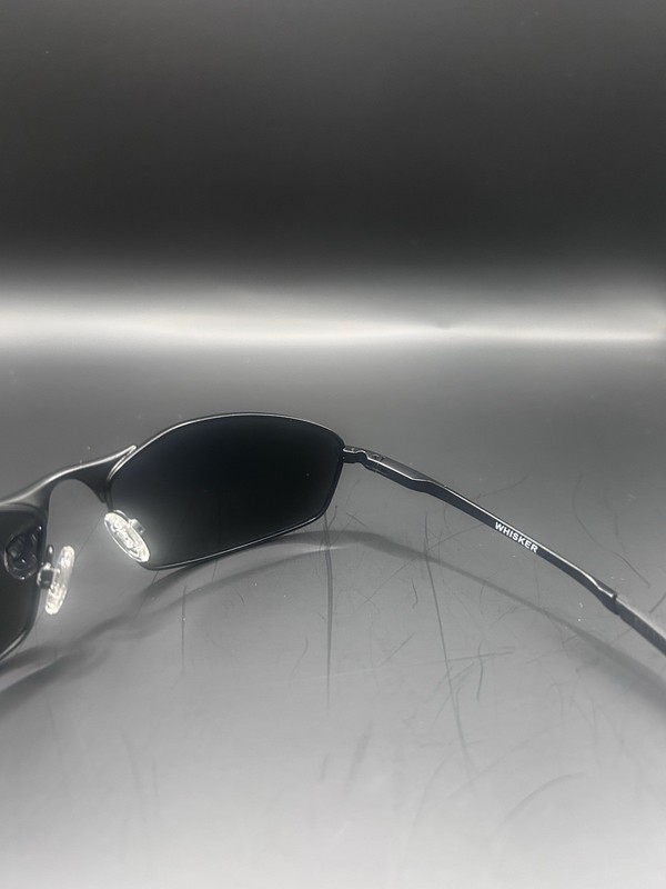 New Oakley WHISKER 4141-0160 Sunglasses Satin Carbon w/ Prizm Blue iridium gallery
