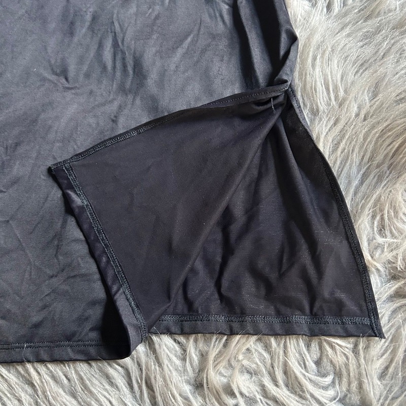 Vanity Fair Radiant Collection Full Slip Womens Size XL Black Slit gallery
