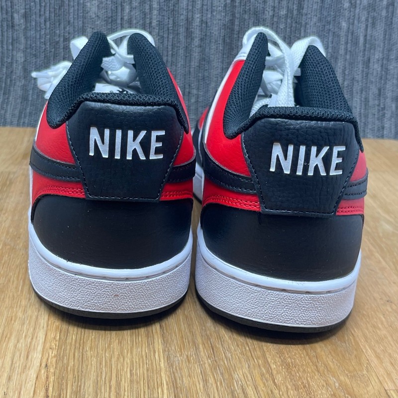 Nike Court Vision Low Sneakers Men 12 Red White Black IO9112-657 Basketball NEW gallery