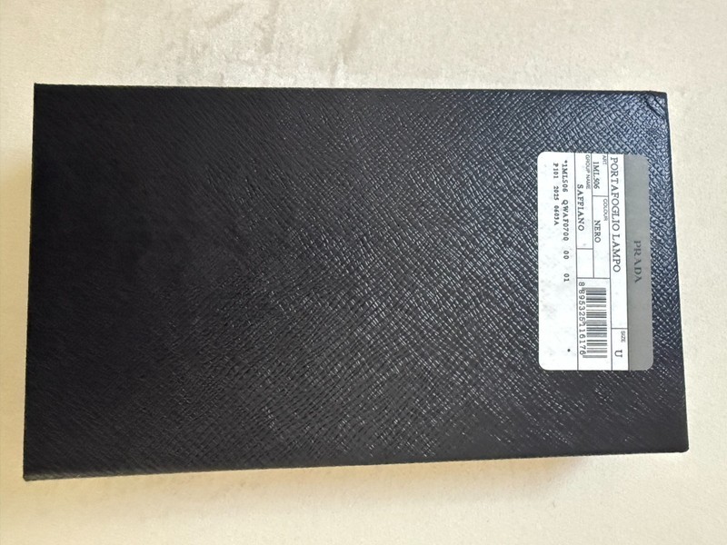 AUTHENTIC PRADA SAFFIANO LEATHER LONG ZIP AROUND WALLET BLACK gallery
