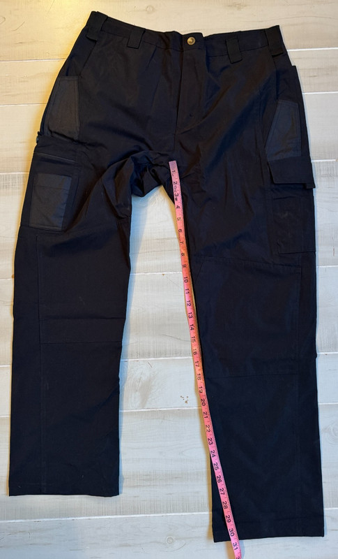 Tactical Series black polyester fiber cargo pants size L women's 30.5" gallery