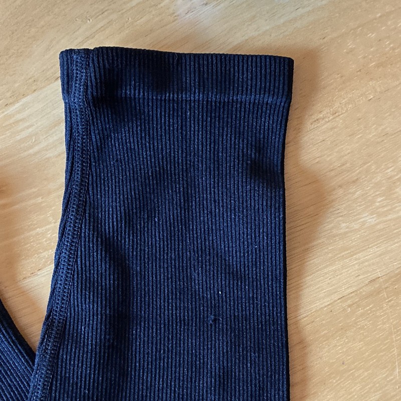 Popilush Black Full Body Ribbed Shape-wear Large 94% Nylon 6% Elastane gallery