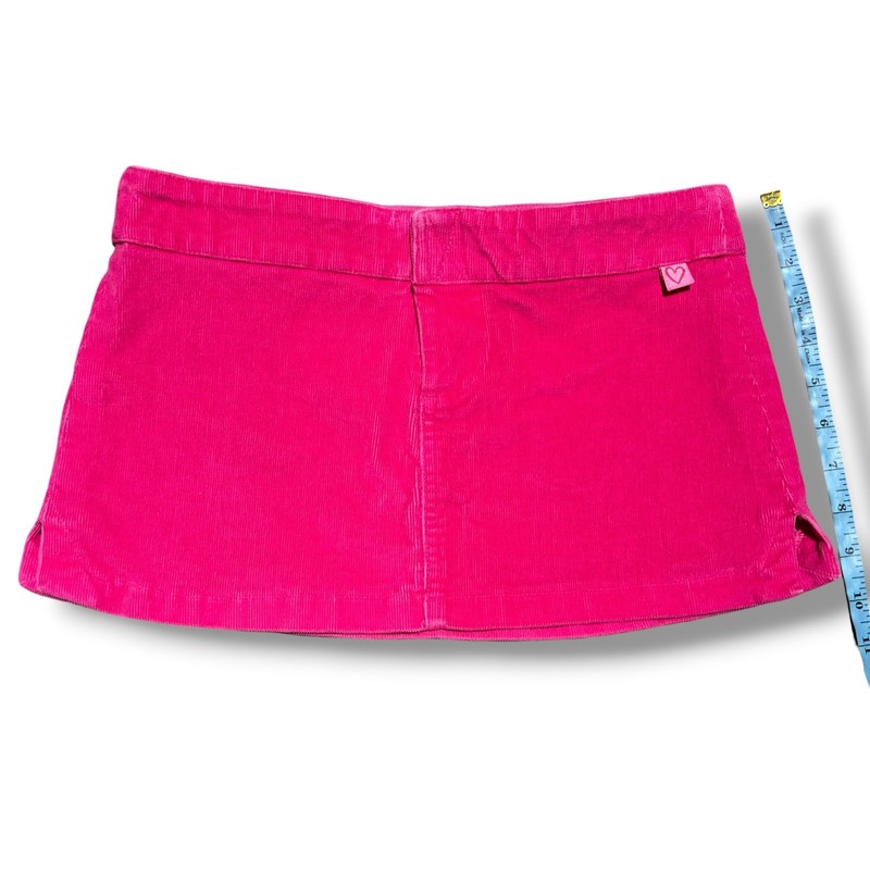 Y2K Lucy Love Micro-Mini Skirt Low-Rise Vintage Pink Corduroy Small Preppy