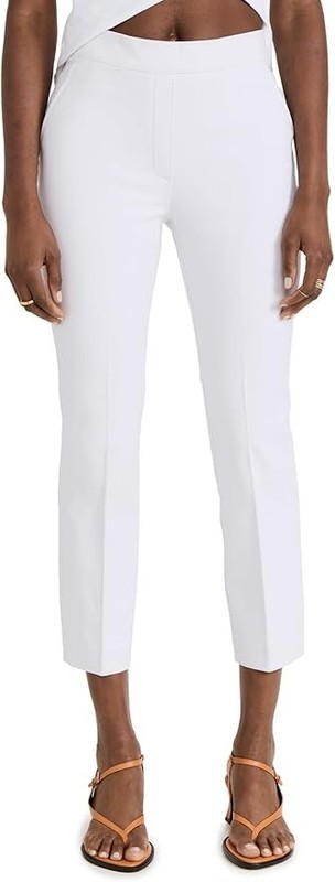 Spanx Womens On-the-Go Slim Straight Ankle Pant 20372R Classic White S Small NWT