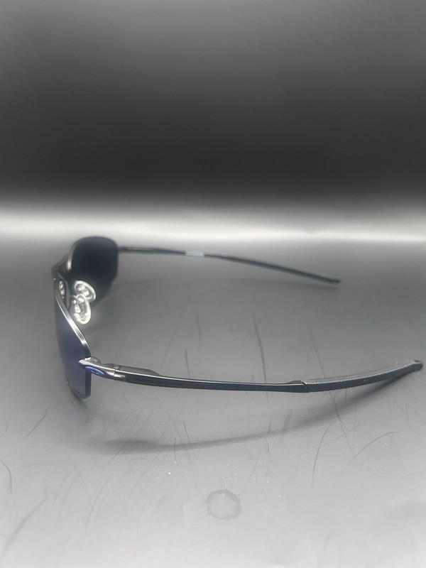 New Oakley WHISKER 4141-0160 Sunglasses Satin Carbon w/ Prizm Blue iridium gallery