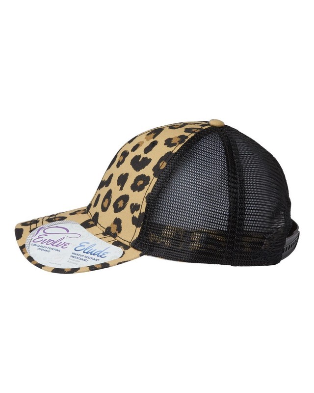 🔥 Infinity Her Woman Modern Trucker Cap Hat Six-panel, Charlie Leopard/Black