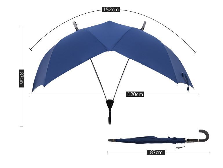 Two-People Modern Novelty Umbrella / Couple's Umbrella gallery