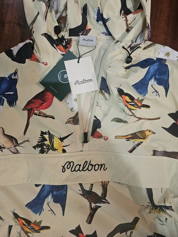 Malbon Birds of Georgia anorak jacket- Jason Day-size: S