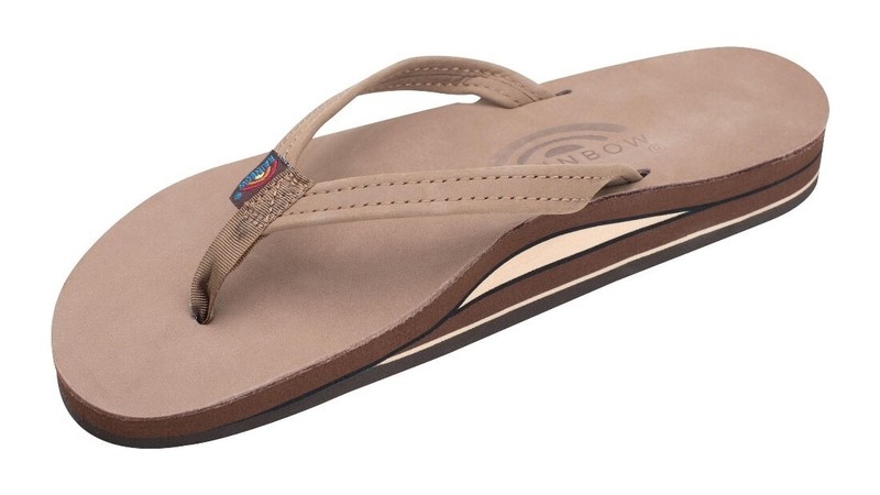Women Rainbow Double Layer Premier Leather 1/2″ Strap 302ALTSN Dark Brown New