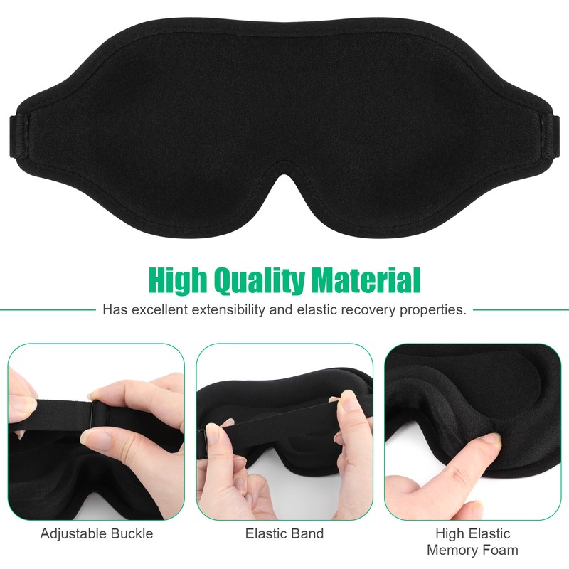 2PCS 3D Eye Mask Sleep Soft Travel Relax 2PCS Blindfold Padded Shade Cover Rest gallery