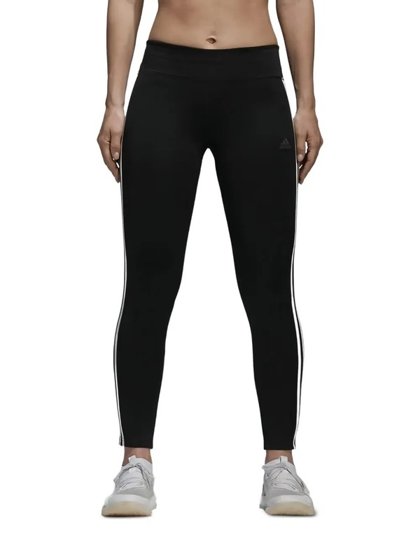 ADIDAS CLIMALITE Size M Women BLK Mid Rise Stretch Pull On Athletic Leggings